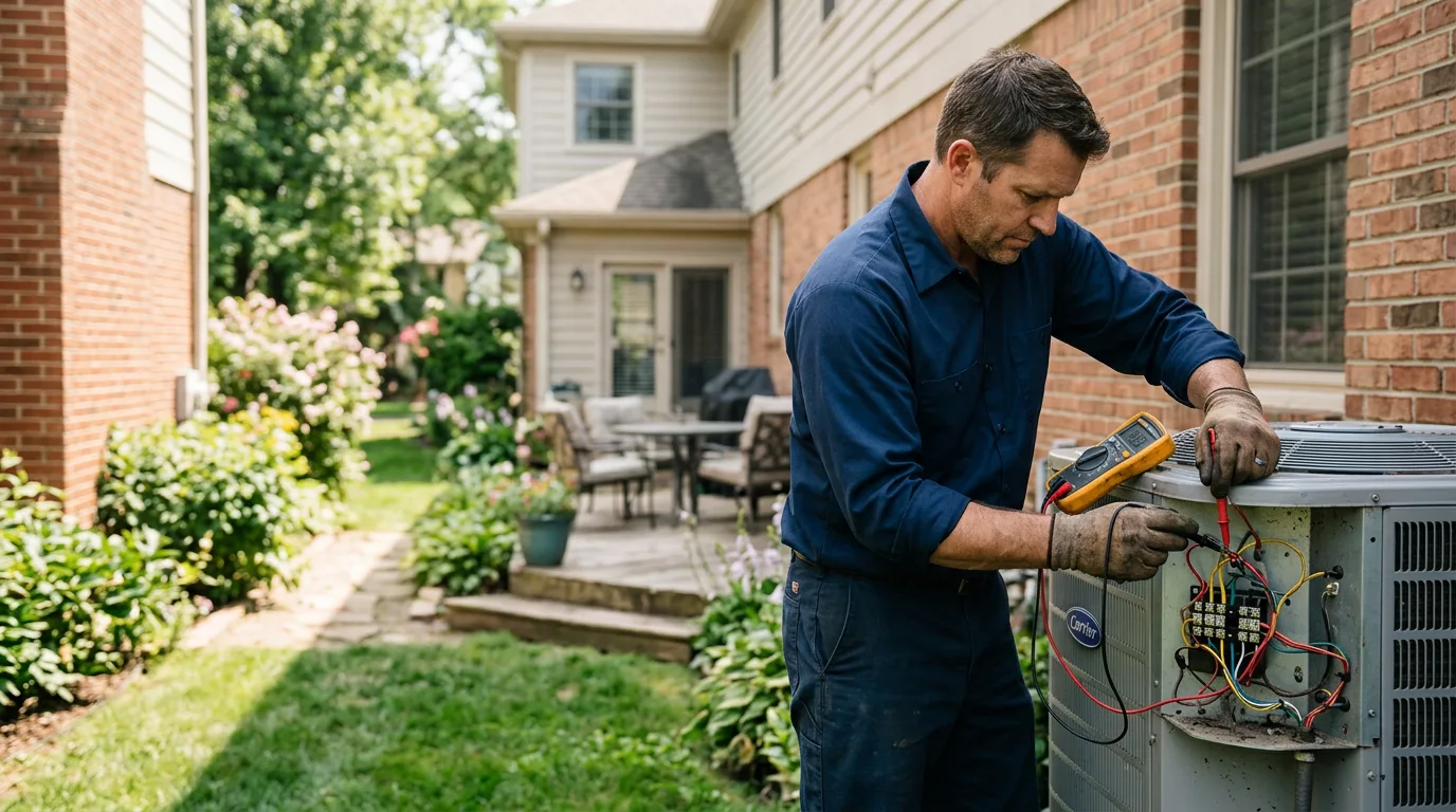 HVAC technician working near Pinehurst, TX